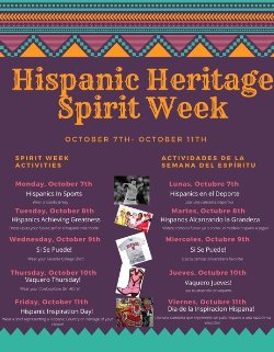 Hispanic heritage spirit week